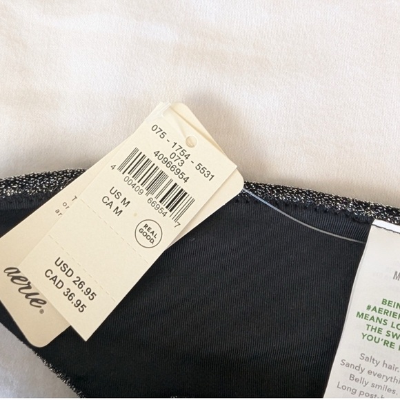 NWT aerie shine bralette scoop stretch swim top bikini sports - Picture 5 of 15